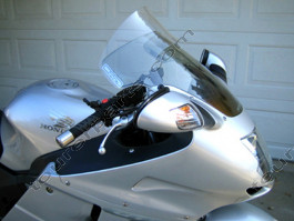 Laminar Lip tuuliohjain Honda CBR1100XX Blackbird, tumma, 2002-