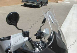 Laminar Lip tuuliohjain Honda Varadero XL1000V, tumma, 2002-