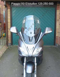 Laminar Lip tuuliohjain Piaggio X9 EVO 125/250/500 Kaikki vuosimallit