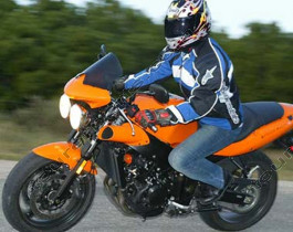 Laminar Lip Speed Shield Triumph Speed Four, tumma, 2002-